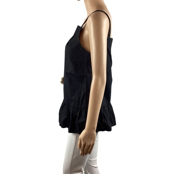 Trina Turk Lilibeth Ruffle Tank Size S Black - Picture 4 of 7